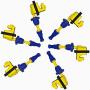 Yoshi Motors Pack of 6 Ignition Coil Replacement For Infiniti Nissan 1990-1997 1990 1991 1992 1993 1994 1995 1996 1997 90 91 92 93 94 95 96 97 J30 300ZX 3.0 3.0L V6 UF132 22448-30P03