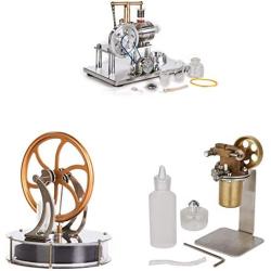 Sunnytech Low Temperature Stirling Hot Air Engine Motor Mini Hot Live Steam LT001-SC02M-QJ-05
