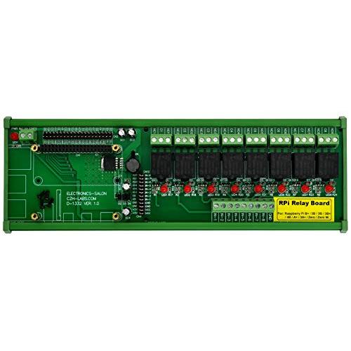 DIN Rail Mount 8 SPDT IoT Power Relay Module for Raspberry Pi