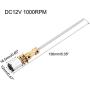 uxcell Long Axis N20 Gear Notor Miniature DC Motor 12V 1000RPM Motor Round Shaft Low Speed High Torque 3mm x 100mm
