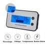 Battery Monitor12v 24v 36v 48v 60v 72v 84v,Car Motorcycle Golf cart Battery Meter Digital Battery Capacity Remaining Capacity Percentage Tester with Buzzer Alarm and Temperature (Blue)