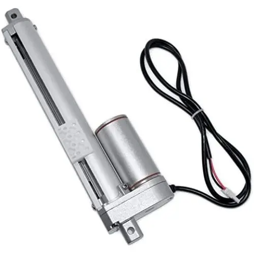 PROGRESSIVE AUTOMATIONS 12V Mini Track Linear Electric Actuator. 24 in. 50 lbs. DC Motor & Durable Stroke. for Cabinetry, Automation, Robotics, Home PA-08-24-50
