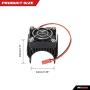 RC Motor Heatsink with 5V Cooling Fan for 1/10 Traxxas Axial Tamiya Losi 540 550 3650 Size Brushless Engine Motor?Remote Control Car Truck Buggy Crawler,Black