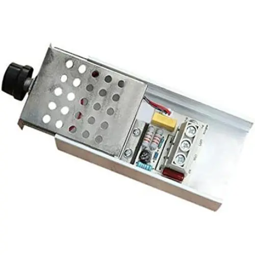 Fansipro 10000W AC110-220V SCR Voltage Regulator Motor Speed Controller Dimmer Thermostat, 130 x 60 x 47 MM, Silver Fansipro 10000W AC110-220V SCR Voltage Regulator Motor Speed Controller Dimmer Thermostat, 130 x 60 x 47 MM, Silver