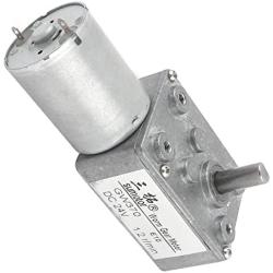 sourcing map DC24V Worm Gear Motor High Torque Turbo 1.2 R/min GW370