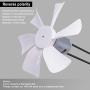 weideer 6 inch RV Vent Fan Blade with 12V RV Vent Motor D-Shaft Replacement RV Bathroom Vent Fan Motor with 2 Screws 2 Zip Ties and Switch K-037-X-FSZK