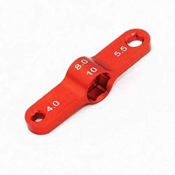 Vehicles-OCS 2pcs Red+Black M3 M4 M5 Bullet Nut Quick Release Wrench for Rc Multirotor FPV Racing Drone 2204 2205 2206 2207 Motor