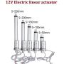 Pangocho Jinchao-Dc Motor 12V Electric Linear Actuator Metal Gear Linear Motor, Controller DC 50mm-250mm Stroke Moving Distance, Easy to Install