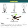 Universal Ceiling Fan Remote Control and Receiver Kit, Replacement of Hunter, Hampton Bay, Harbor Breeze, 3-Speed, Light Dimmer, Replace for Fan-HD, UC7078T, HD5, CHQ7078T