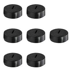 Heyiarbeit Carbon Brush Holder Caps 19mm O.D. 8mm Thickness Electric Motor Brush Cover Plastic Fitting Thread Black 10pcs