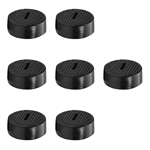 Heyiarbeit Carbon Brush Holder Caps 19mm O.D. 8mm Thickness Electric Motor Brush Cover Plastic Fitting Thread Black 10pcs