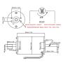 Fafeicy DC Motor, CW CCW HighSpeed Micro Double Output Shaft Speed Regulation Motor, 40 x 8mm Output Shaft, Adopts Double Ball Bearings, XD60D9412Y50S 80W 12V(with Bracket)