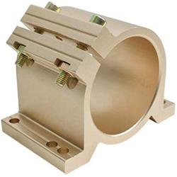 GZYF CNC Spindle Clamp 65MM 80mm Mounting Bracket for Spindle/Silver, 65mm Gold