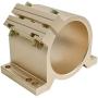 GZYF CNC Spindle Clamp 65MM 80mm Mounting Bracket for Spindle/Silver, 65mm Gold