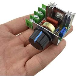 Hahiyo 50-220V Low Voltage DC Motor Speed Controller Smooth Linear Adjustment Knob Compact Units Reduce Heat Module Dimmer Switch Regulator 2 Pieces for Mini Fan Electric Pumps LED Light