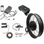 5000w Electric Fat Bike Conversion kit sabvoton Controller 100KM/H max Speed, with TFT Color Display System,Single Speed Freewheel