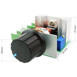 HiLetgo 2000W PWM AC Motor Speed Control Module Dimmer Speed Regulator 50-220V Adjustable Voltage Regulator