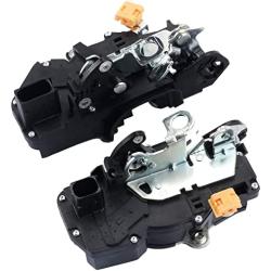 Dasbecan 1 Pair Front Door Lock Actuators Motor Compatible with 2007 2008 2009 GMC Yukon chevy Tahoe 931-303 931-304 Front Driver and Pasenger Door Latch Lock Kit