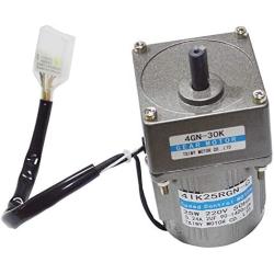 Bemonoc 220V 50/60HZ 25W AC Gear Reducer Motor High Speed 450rpm & AC Speed Controller Kits CW CCW for Chemical Good Medical Industry