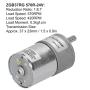 DC 24V Gear Motor Shaft 37mm , Learning & Education Science Kits & Toys Diameter Electric Gearbox Micro Speed Reduction Geared Motor[570R]