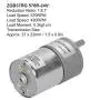 DC 24V Gear Motor Shaft 37mm , Learning & Education Science Kits & Toys Diameter Electric Gearbox Micro Speed Reduction Geared Motor[570R]