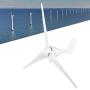 1600W Small Wind Generator Turbines Kit Wind Turbine Businesses 3 Blades Power Parts for Marine Home Charging(12V white)