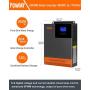 PowMr 3500W Solar Inverter 48VDC to 110VAC, Off-Grid Pure Sine Wave Inverter with 80A MPPT Charge Controller, for 48V Lead Acid/ Lithium Battery