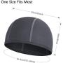 Skull Cap Helmet Liner Beanie, Cooling Mesh Cycling Running Hat for Men Women, Fits Under Helmets