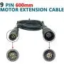 BEISGUANGS JULET Extension Cable 2 Pin/3 Pin/4 Pin/5 Pin/6 Pin/9 Pin Waterproof Plug Male/Female Connector for Electric Bike Conversion Kit,Display/Brake/Throttle/Shift Sensor/Hub Motor/Mid Drive Motor Signal Extension Line