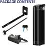 Jieoto Ebike Battery 36V/48V 10AH 12.5AH 15AH 20AH Folding Bike Replacement Battery Pack Lithium Ion Battery with Charger and BMS Protection Board, for Electric Bike 200W~1000W Motors