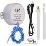 Synchronous Synchron Motor Turntable Motor Electric Motor for Cup Turner,Cuptisserie,Tumbler Cup Rotator with 7mm Flexible Coupling Connector and Power Cord,50/60Hz AC100~127V 4W CCW/CW (5-6R)