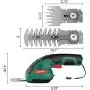 Cordless Grass Shear Handheld Hedge Trimmer 2-in-1 7.2V HYPERECHO Handheld Grass Clipper Hedge Cutter with Pruning Blades and Grass Cutting Blades