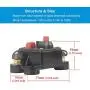 WOHHOM 300Amp Circuit Breaker Manual Reset Fuse holder, 30A-300A 12V-24V DC Protection Reset Fuse for Trolling Motor Auto Car Marine Boat Stereo Audio Inline Fuse Inverter (300A)