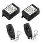 QIACHIP DC 12V 1CH 433Mhz RF Wireless Relay Remote Control Light Momentary Switch Transmitter with Receiver (2 Relays)