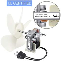 Universal Bathroom Vent Fan Motor Replacement Electric Motors Kit Compatible with Nutone Broan 50CFM 120V(3000 RPM 120V)
