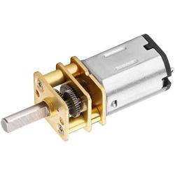 Fielect Mini Gear Motor DC 3V 15RPM Speed Reduction Motor GA12-N20 3mm Shaft Gearwheel Gear Motor for RC Car, Robot Model, DIY Engine Toys