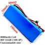 Wnicek 36V Ebike Battery 12AH 10S 4P Electric Bike Lithium-ion Battery Pack with 42V Charger for 500W 350W 250W 100W Motor with BMS and T Plug