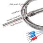 Alinan 2pcs 2M 50MM PT100 RTD Thermistor Temperature Sensor Probe, Three Wire Temperature Controller Stainless Steel