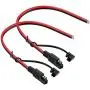 iGreely 2Pack SAE Extension Cable SAE Quick Connector Disconnect Plug for RV Trolling Motor Solar Panel (16AWG)