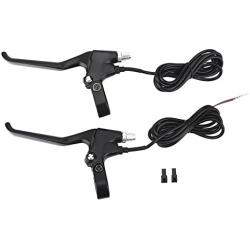Brake Lever Set ,1 Pair Durable 2 Wires Left & Right E-Bike Electric Brake Lever Replacement Part
