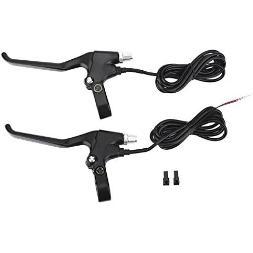 Brake Lever Set ,1 Pair Durable 2 Wires Left & Right E-Bike Electric Brake Lever Replacement Part