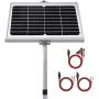 SUNER POWER 12V Waterproof Solar Battery Trickle Charger & Maintainer - 10 Watts Solar Panel Built-in Intelligent MPPT Solar Charge Controller + Tubular Mount Bracket + SAE Connection Cable Kits