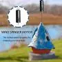 WINUSD 2PCS Wind Spinner Motor, Hanging Display Rotating Motor 28 RPM Multi-Purposes for Hanging Garden Spinners and Wind Chimes ,Indoor & Outdoor Use (Black)