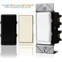 ENERWAVE Z-Wave Plus Switch, Z-Wave Switch, Smart Light Switch with Smart Meter Z-Wave Energy Monitor, Neutral Wire Required, Works with Alexa, Interchangeable Face Cover, ZW15SM-PLUS, White