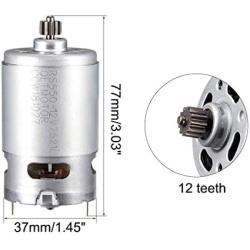 uxcell DC 12V 22000RPM Electric Gear Motor 12 Teeth for Various Cordless Screwdriver
