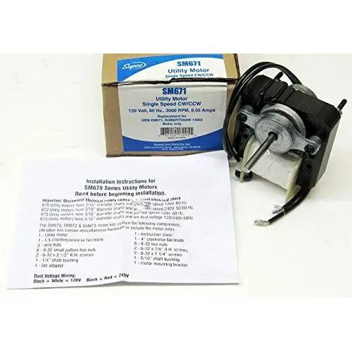 Regal Beloit SV2054 Century Evaporator Cooler Motor 1/2 hp, 7