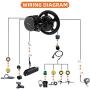 BAFANG BBS02 48V 750W Mid Drive Kit with Battery (Optional), 8Fun Bicycle Motor Kit with LCD Display & Chainring, Electric Brushless Bike Motor Motor para Bicicleta for 68-73mm BB