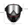 Motorcycle Helmet Goggles with Removable Face Mask Detachable Dust-proof ATV Dirt Bike Riding Glasses Fog-proof Mouth Filter Adjustable Non-slip Strap Off Road Motocross Goggle
