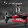 Drone avec caméra 4K, transmission vidéo en direct WiFi HD, 2 batteries modulaires, 30 minutes d'autonomie, maintien de l'altitude, mode tête vide, figures 3D, démarrage/atterrissage à un clic, drone pour débutants adultes et enfants (Rouge) Drone avec caméra 4K, transmission vidéo en direct WiFi HD, 2 batteries modulaires, 30 minutes d'autonomie, maintien de l'altitude, mode tête vide, figures 3D, démarrage/atterrissage à un clic, drone pour débutants adultes et enfants (Rouge)