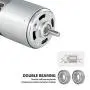 Moteur DC 775 avec Roulements à Billes, 12V - 24V Max, 6000-12000 RPM, Grand Couple, Haute Puissance, Faible Bruit. Moteur DC 775 avec Roulements à Billes, 12V - 24V Max, 6000-12000 RPM, Grand Couple, Haute Puissance, Faible Bruit.